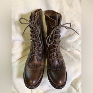 Laredo Lace-up Leather Boots 8.5